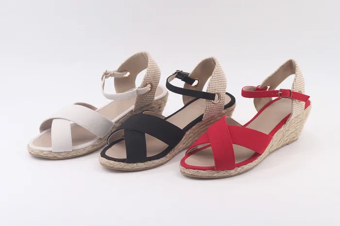 Cross Vamp Wedge Sandal ES20-417 — H.E.R